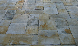 Natural stone patio installed in Wisconsin