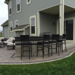 Outdoor Kitchen with Seating (Backside)