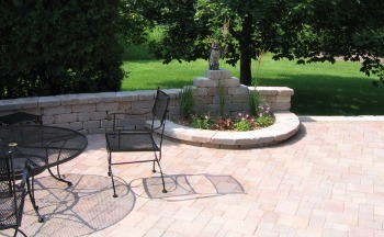 Port Washington patio hardscaping installation