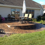 Smooth Brick Semi-Circle Patio